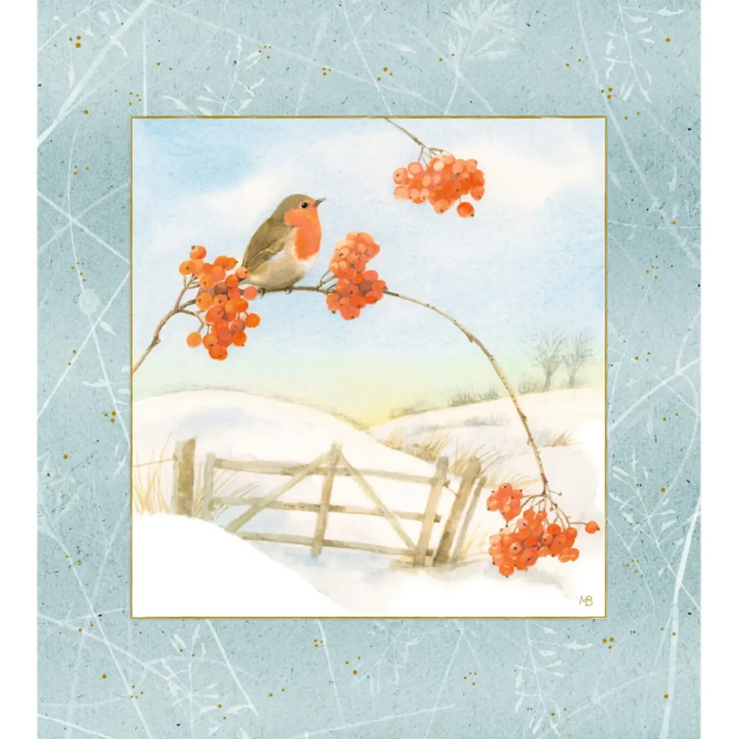 Adventskalender "Wintermorgen Mit Rotkehlchen"