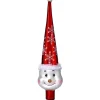 Baumspitze "Schneemann", Rot, 30Cm