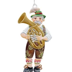 Bayerischer Musiker Mit Tuba