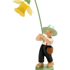 Blumenjunge Mit Narzisse