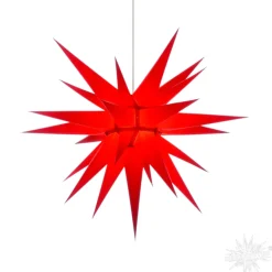 Herrnhuter Papierstern, Rot, 70Cm