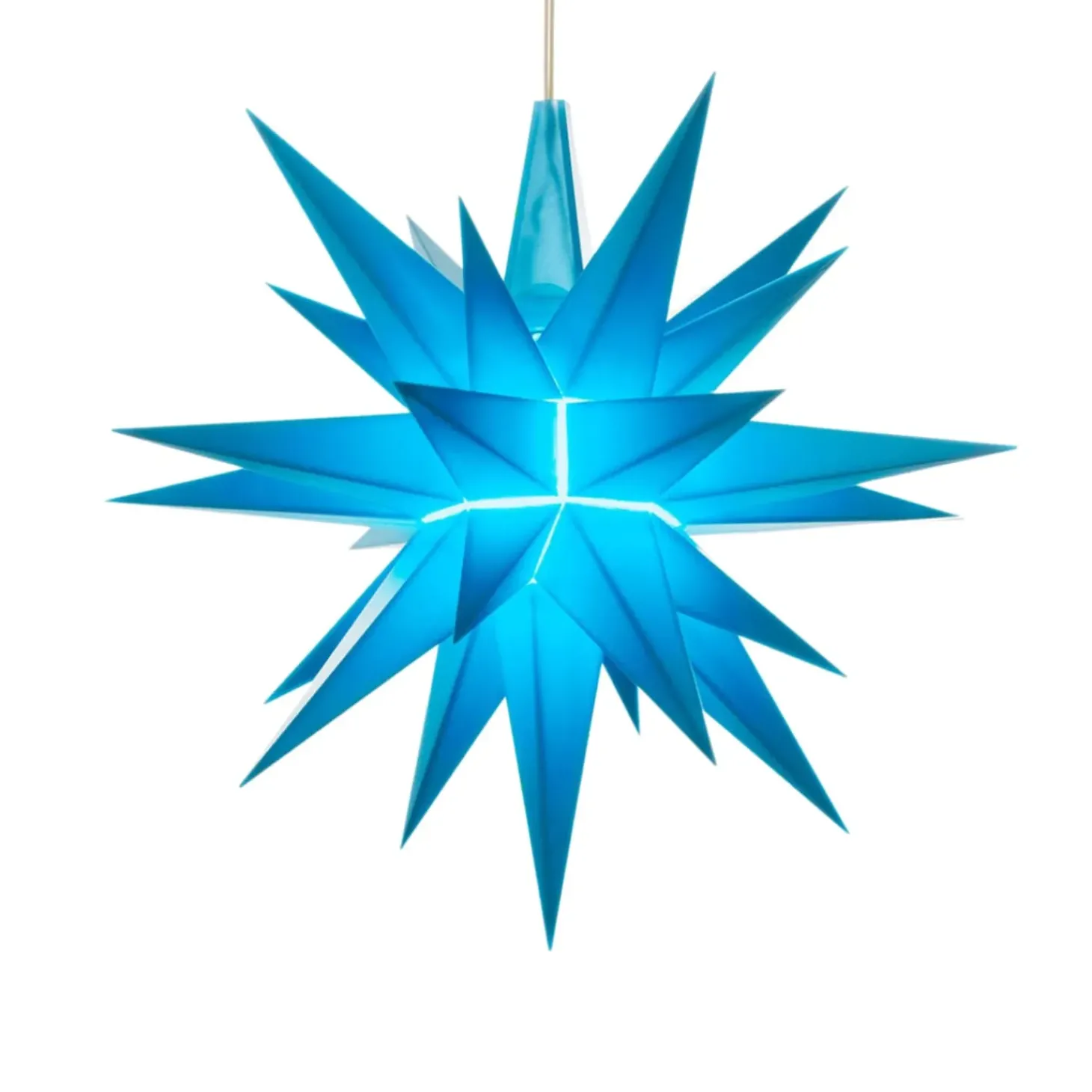 Herrnhuter Stern Blau, 13Cm, Kunststoff
