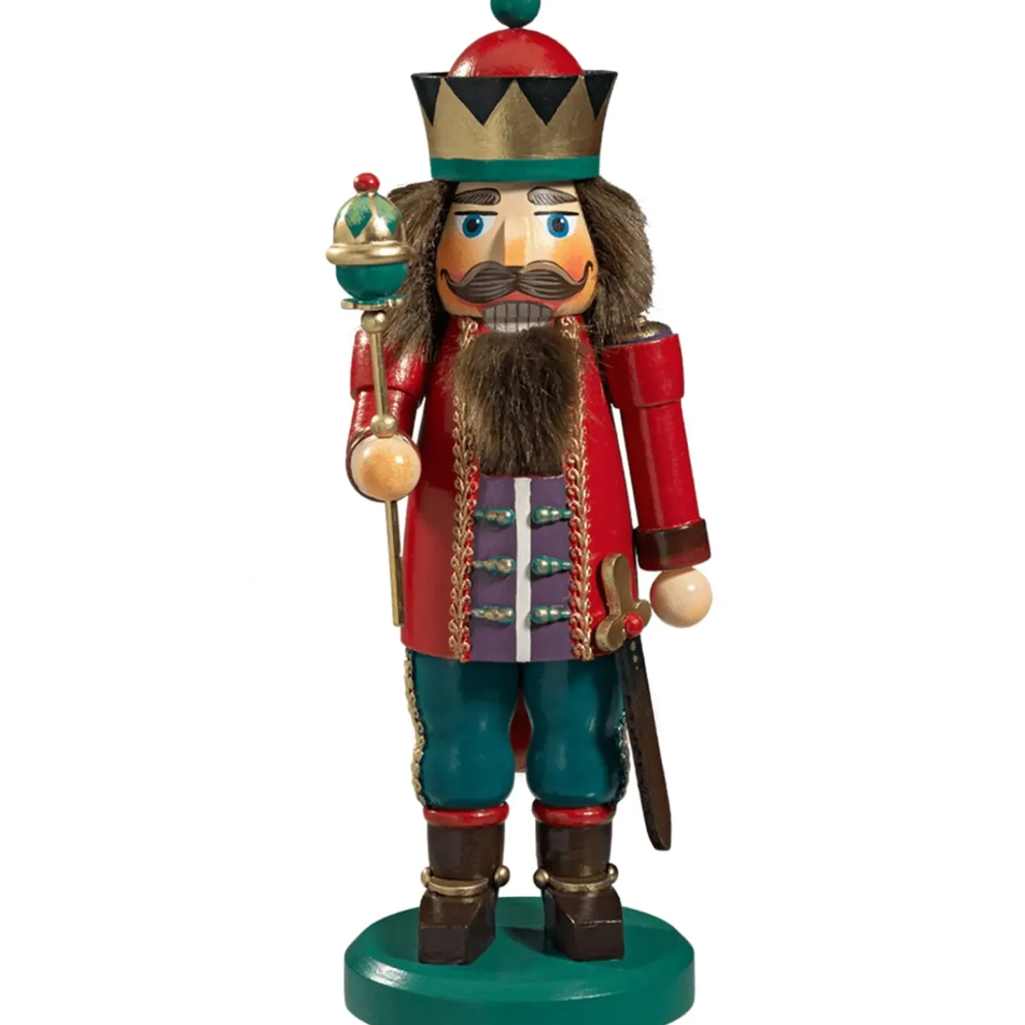 Holzknackl "Konig" Rot, 25Cm