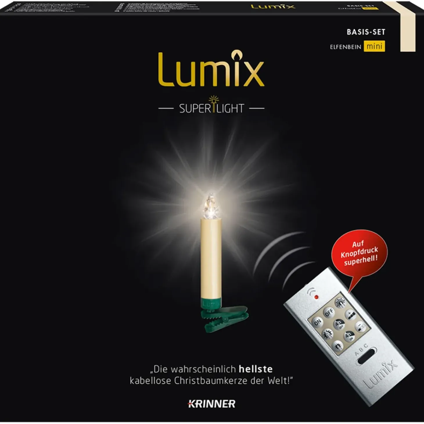 Lumix Superlight Mini 12 Kerzen Basis Set In Elfenbein