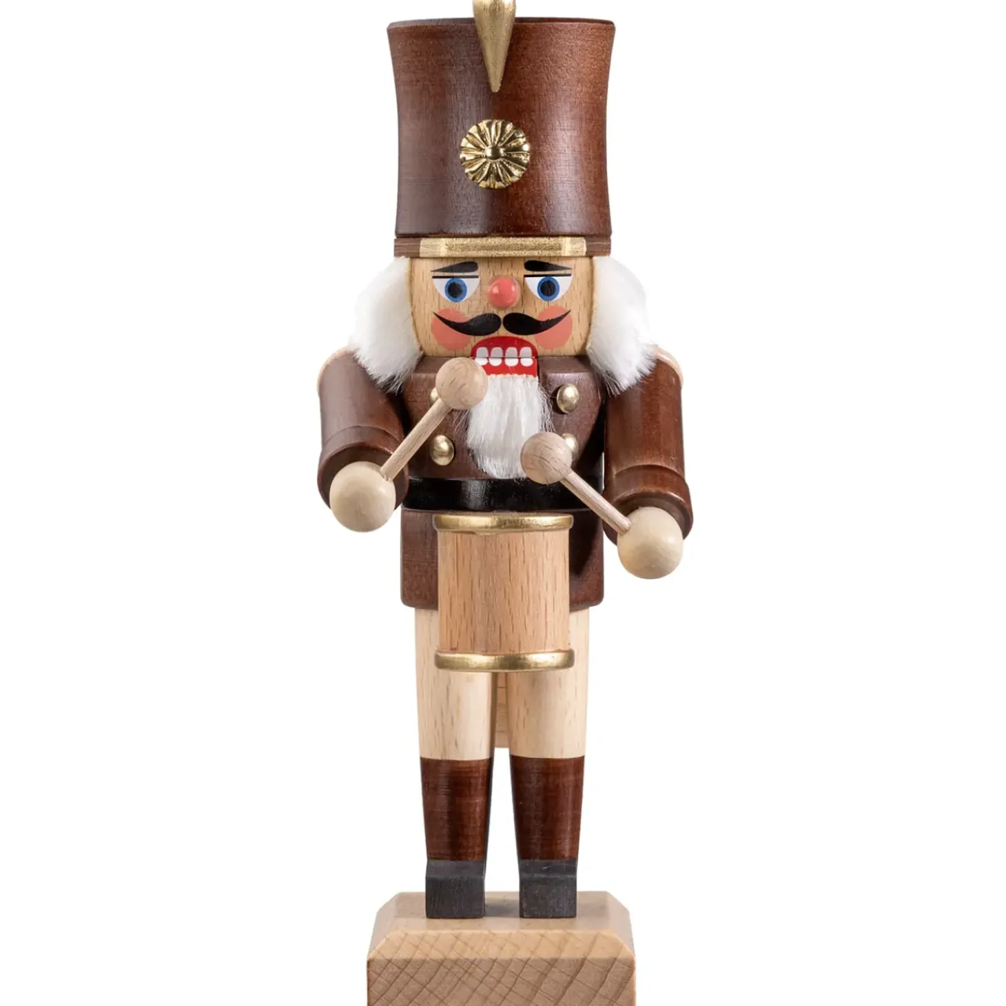 Nussknacker "Trommler", Braun/Lasiert, 20,5 Cm