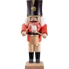 Nussknacker "Trommler", Rot/Lasiert, 20,5 Cm