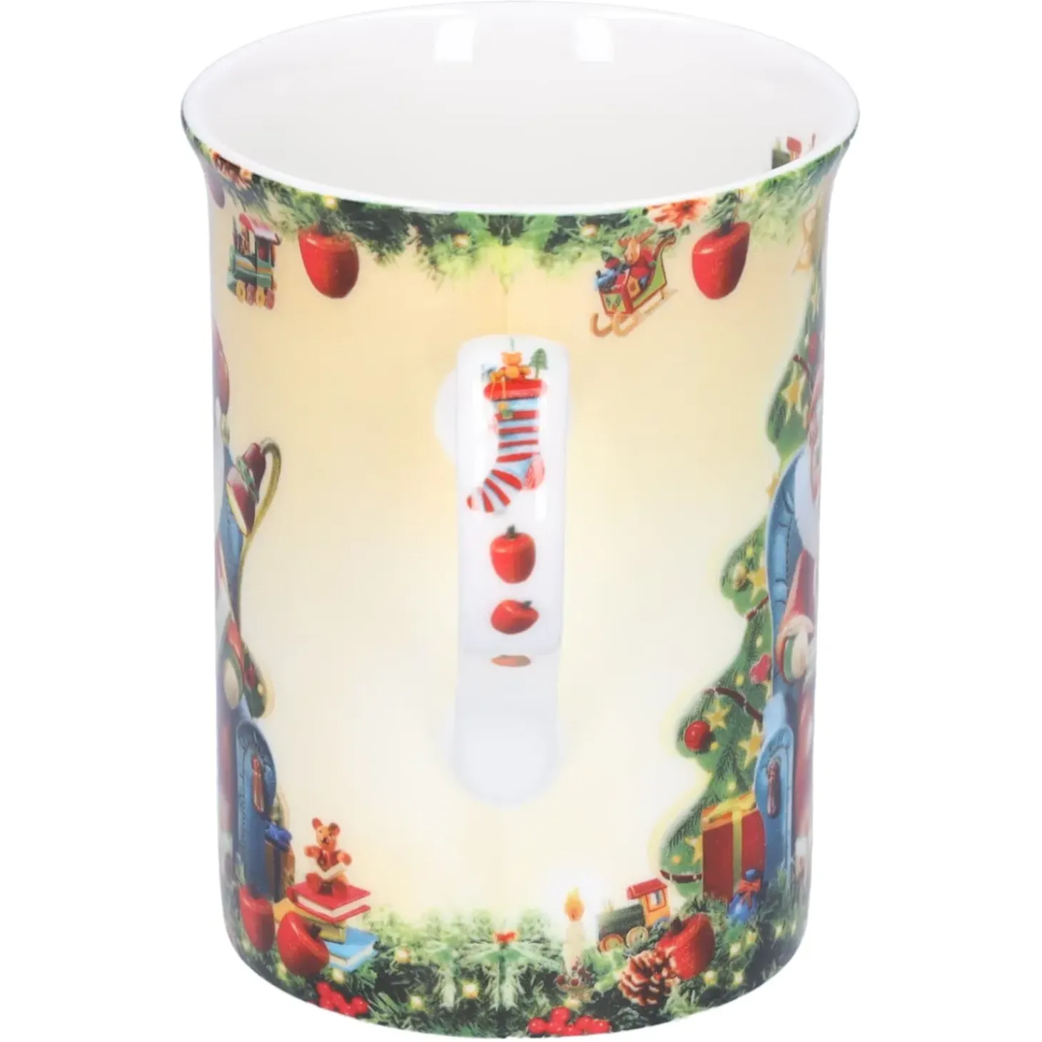 Porzellan-Tasse "Weihnachtsmann Im Sessel"