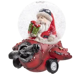 Schneekugel "Weihnachtsrundflug"