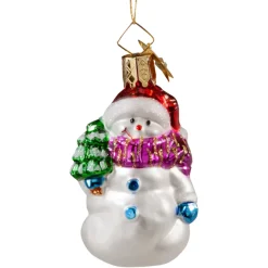 Schneemann Mit Baum