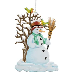 Schneemann Mit Baum