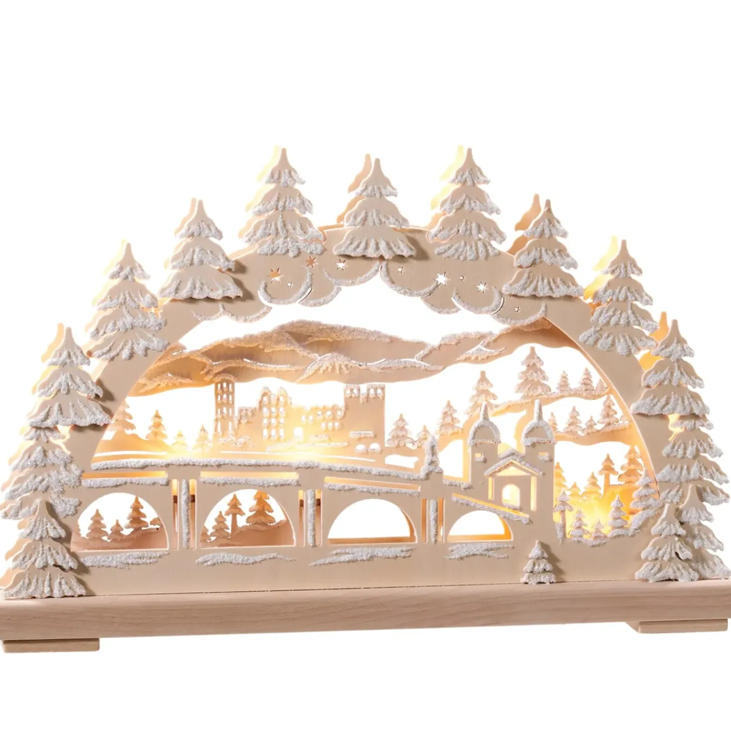 Schwibbögen "Heidelberg Im Winter", 230 V Mit Usb A-Anschluss