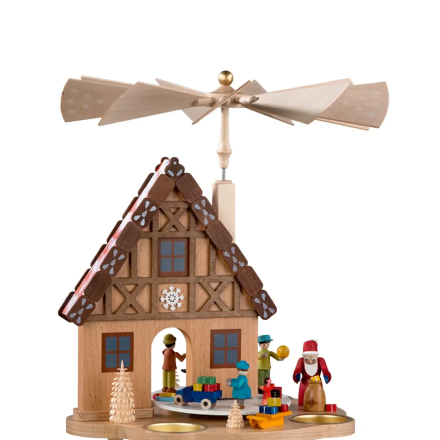 Teelicht-Pyramide "Lebkuchenhaus"