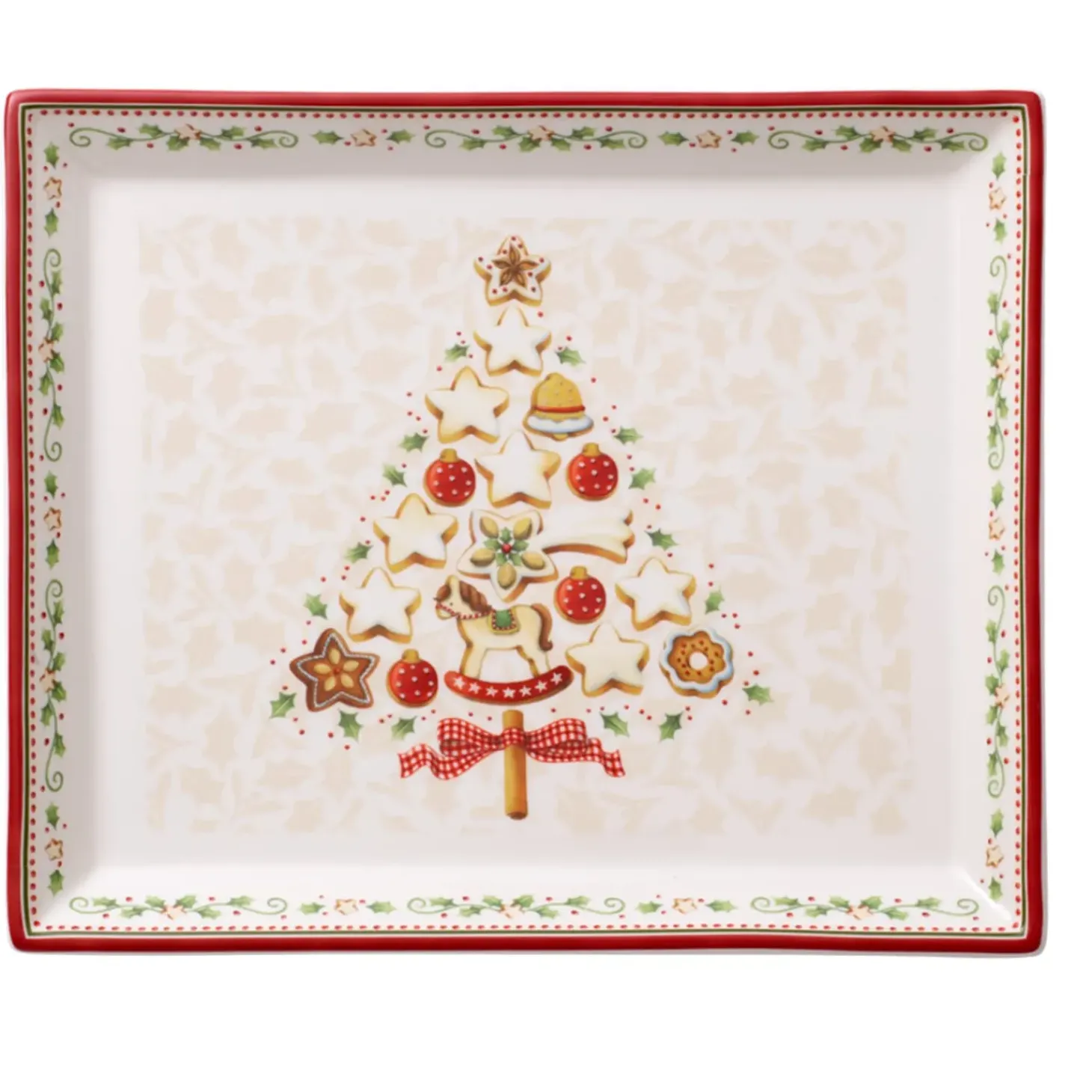 Winter Bakery Delight Kleine Rechteckige Gebackplatte