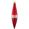 Zapfen Bordeaux Matt/Lack Mit Glitterband